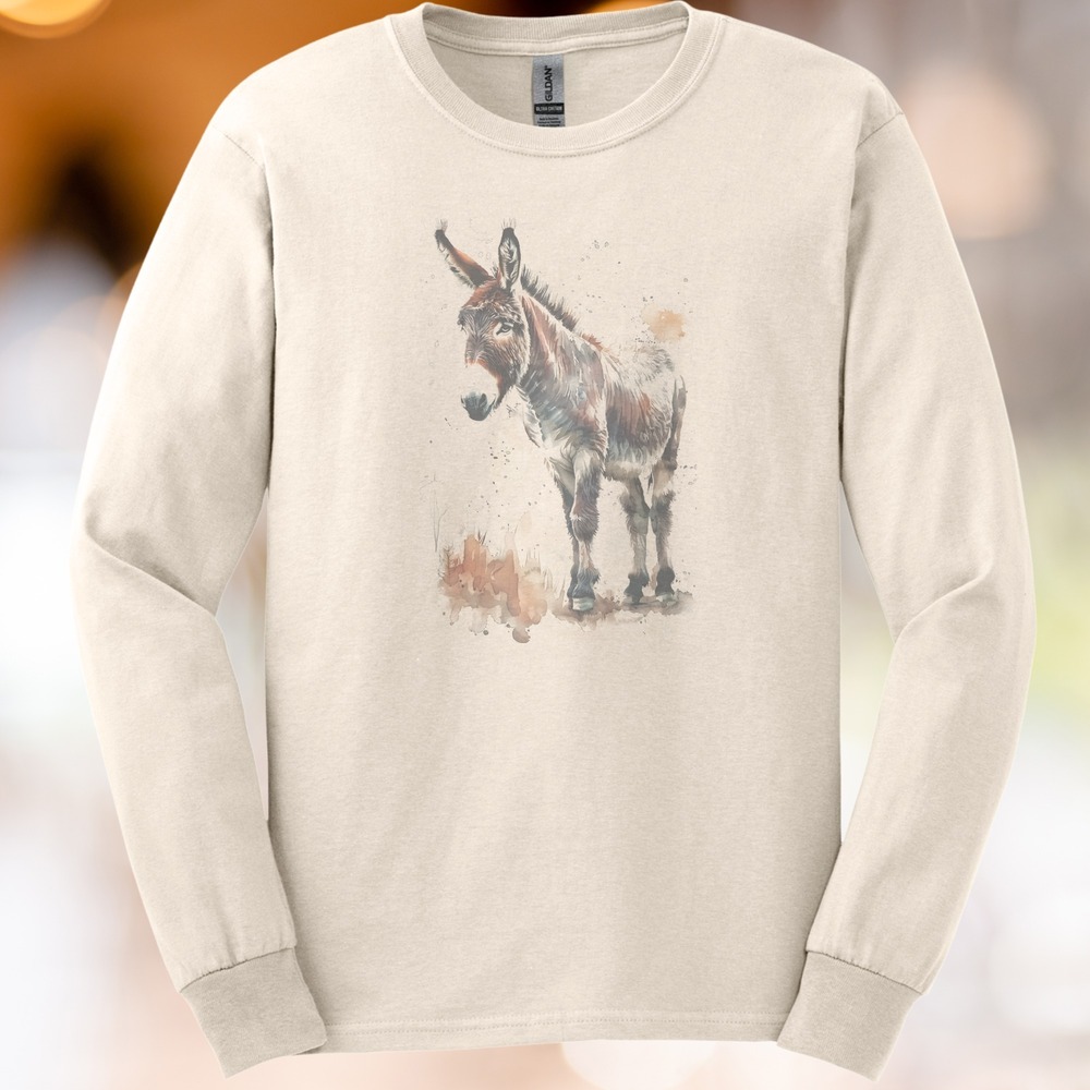 Donkey Dissolving Into Splatter Boho Tee